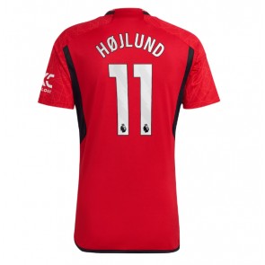 Manchester United Rasmus Hojlund #11 Domácí Dres 2023-24 Krátký Rukáv